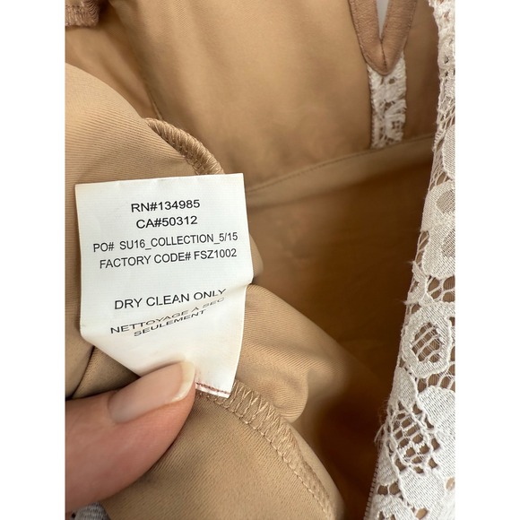 For Love and Lemons White Lace Midi Dress Deep V Neck Size M Sheer Fairy Bride - Picture 10 of 16